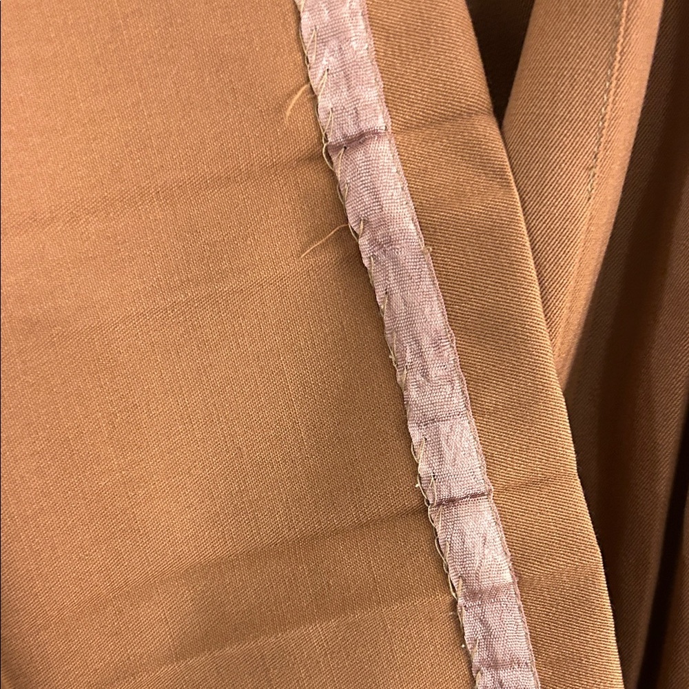 Saks Fifth Avenue Tan A-Line Pleated Skirt - Picture 5 of 6